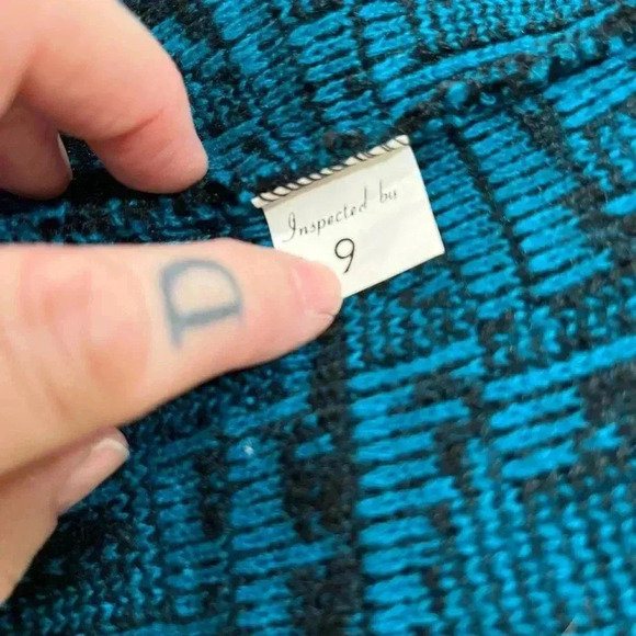 True Vintage 80’s Southwest Aztec Design button Cardigan oversized Small/medium - Picture 12 of 14